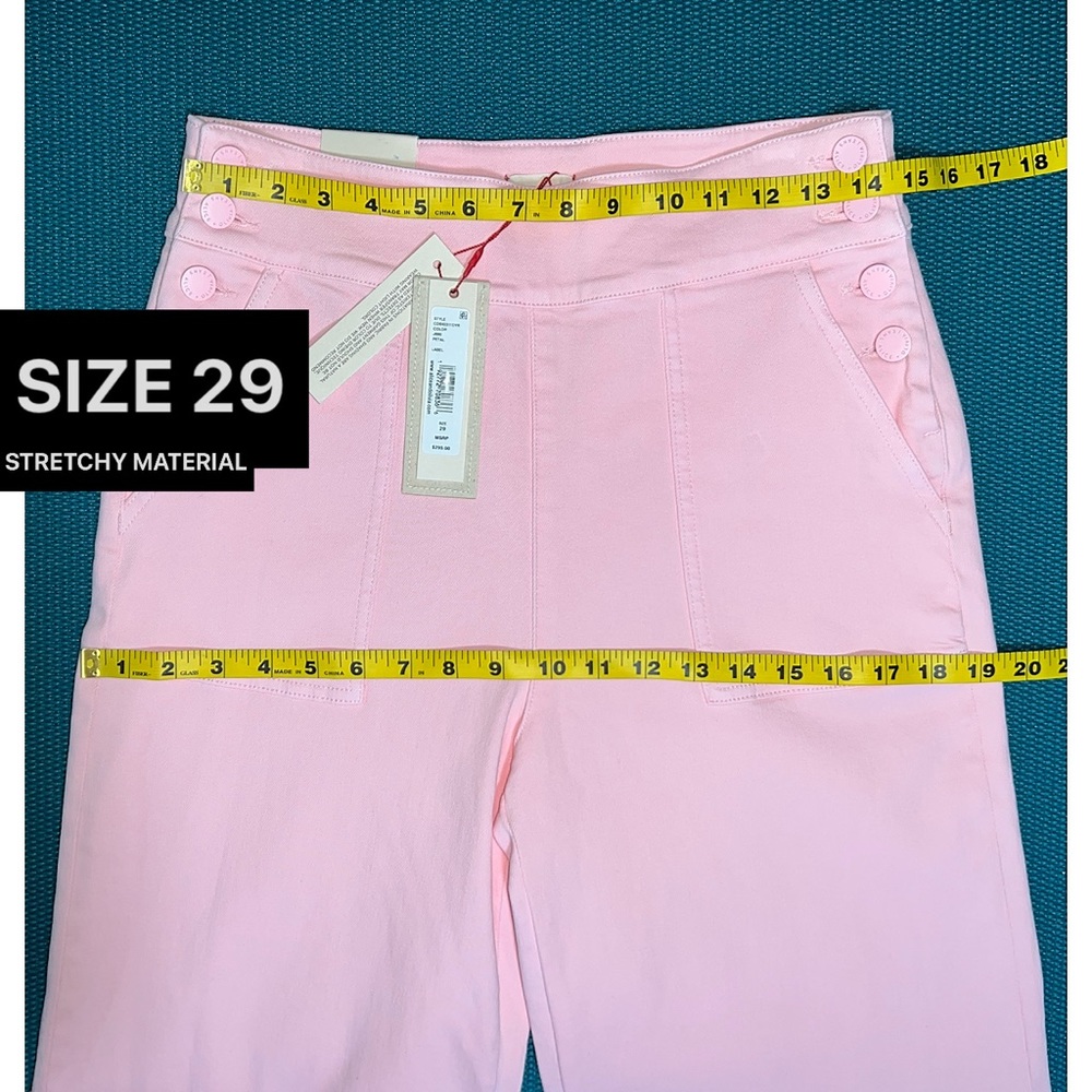 Alice + Olivia Donald High Waisted Light Pink Jean - Picture 12 of 16